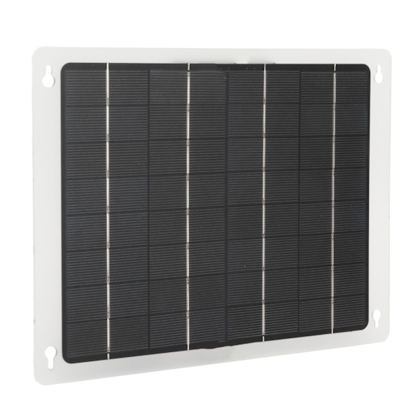 20W 12V Solcellepanel Polysilisium Batteriladerpanel Dobbel USB-ladeport OBD-kabel for bil og bobil-lading