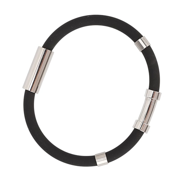 Antistatiskt armband med fyra ringar silikon Eliminera kroppen Statiskt antistatiskt armband för sport vinter svart