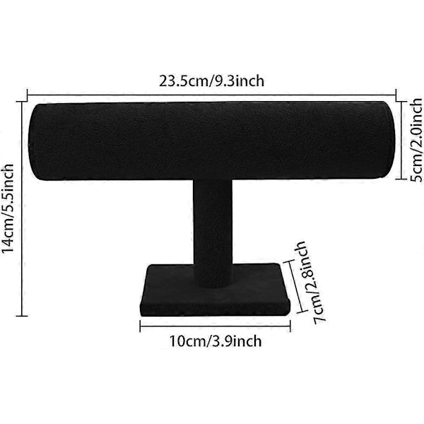 Armbåndsstander, fløjls Scrunch Organizer, T-bar Display Holder