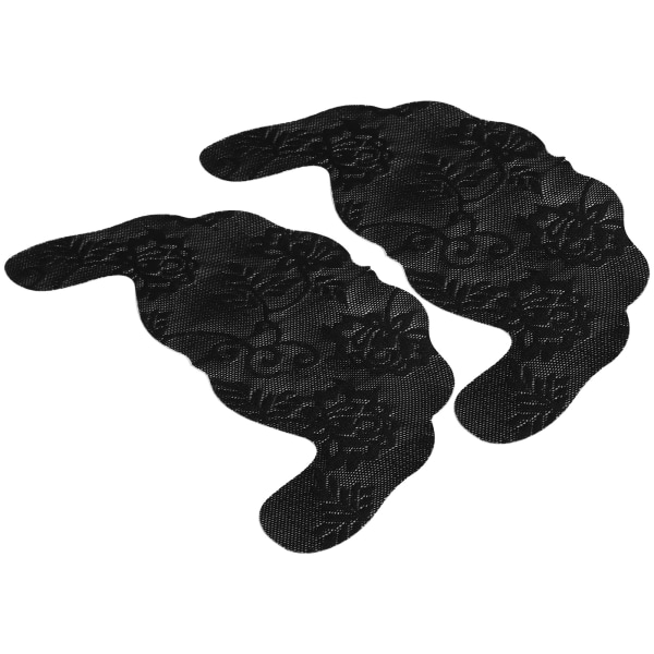 Cover Självhäftande engångsspets Osynlig US-formade underkläder BH-kuddar (svart B)