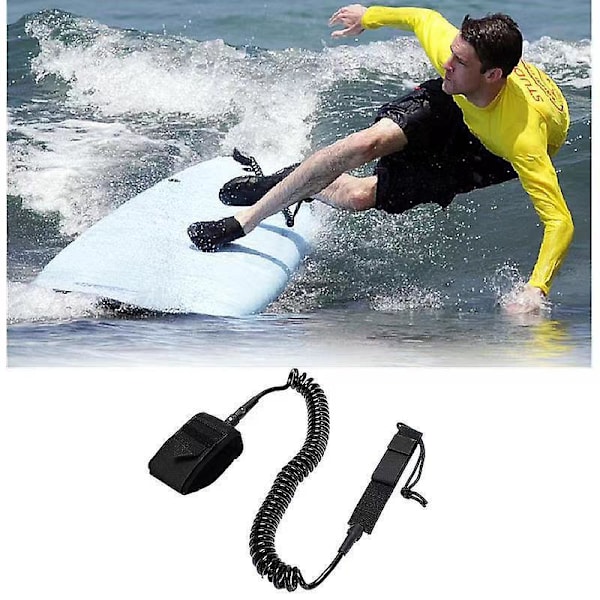 Spiralformet Stand Up Paddle Board Ankelrem - 9 fot, 7 mm Sikkerhetsbelte