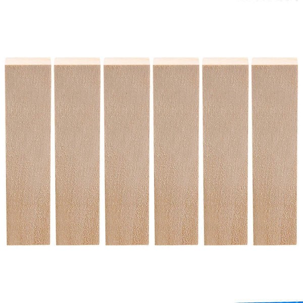 6 stk. Lindetre Skjæreblokker for Nybegynnere Treskjæring Hobby Kit DIY