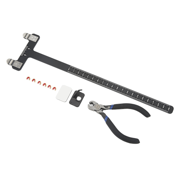 Bågskytte Tuning Verktygssats Recurve Båge T-Vinkel Båge Linjal Pilnockpunkter Praktisk Aluminiumlegering