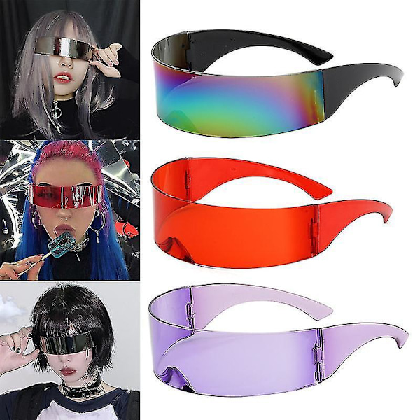 Nya futuristiska inslagna solglasögon för kostym6