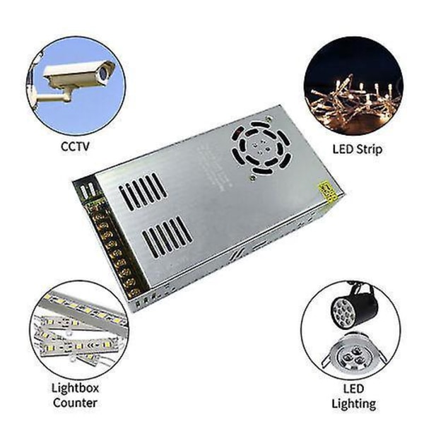 AC 100-240V till DC 12V 30A 360W Spänningstransformator Switch Strömförsörjning Konverterare