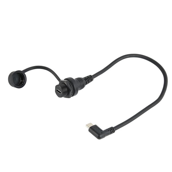 Infälld panelmontering förlängningskabel vinkel Typ C hane till hona instrumentpanelmontering kabel för bil båt vinkel