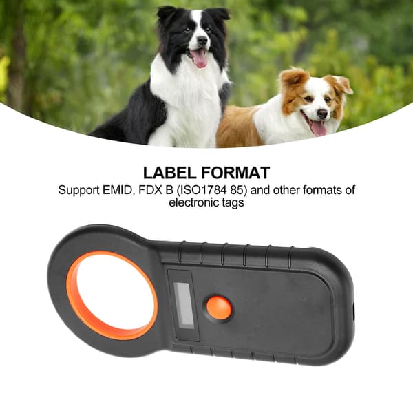 Kæledyrs Microchip Scanner 134.2Khz 125Khz EMID FDX B Kablet USB Trådløs 2.4G Bluetooth Håndholdt Dyrechip Læser Sort
