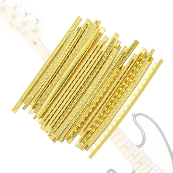 24 st/set Elektrisk Gitarrbandtråd Gitarr Greppbräda Mässing Bandtråd Bredd 2,7 mm