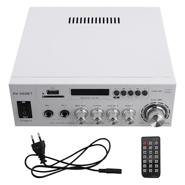 AV-660BT 2.0 CH Lydforsterker - Effektforsterker EU-plugg