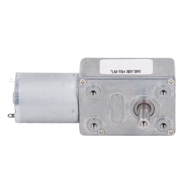 24V DC-gearmotor 12mm enkeltaksel 4 til 25 kg.cm selvlåsende reversibel snekkegearmotor med bund til maskiner 10RPM