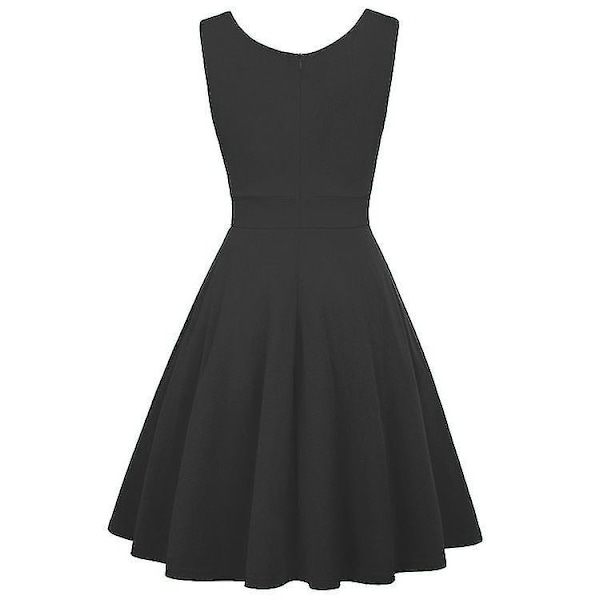 Retro Rockabilly Damekjoler L Sort