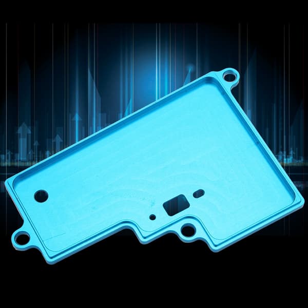 Passer for HSP 1/10 RC Oljebil 94108 Batterideksel i Aluminiumslegering Blå