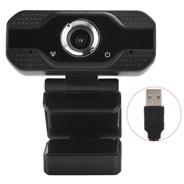 1080P Stasjonær Datamaskin Kamera USB Online Klasse Webkamera med Mikrofon