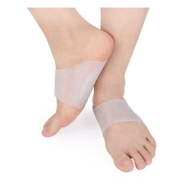 2 Par Plantarvalvsstöd Innersula Gelkuddar Ortopedisk Innersula Plantar Fasciit Ärmar för Lindring Män och Kvinnor，T-Audace