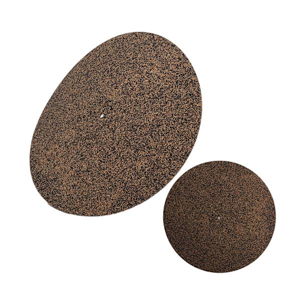 12-tommers vinylplatematte kork sklisikre antistatisk platespiller for LP-plater