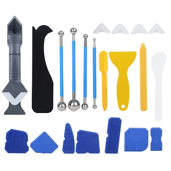 22st/ set Plasttätningsmedelsspridare Glaslim Tätningsskrapa Sy Försköna verktygssats för gjutning av injektering Harts