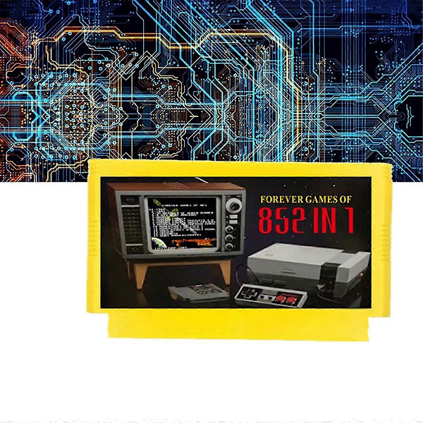 För FC Adapter 852 i 1 FOREVER GAMES Spel Gul