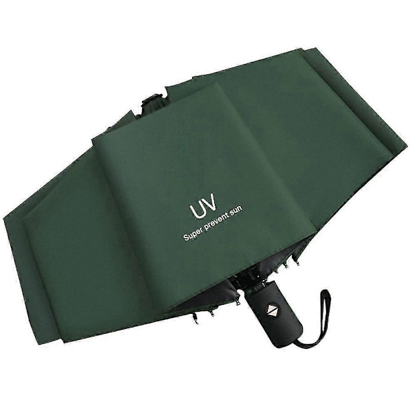 Automatisk UV-paraply, regn- og foldeparaply, lavet af vinyl, plastik og jern