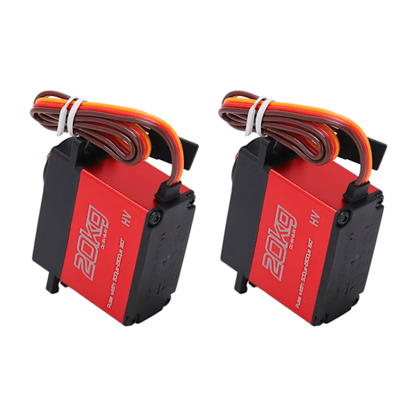 20 kg:n digitaalinen servo, suuri vääntömomentti, täysin metalliset vaihteet, 25T servovarsi 1:10 mittakaavan RC-autoihin