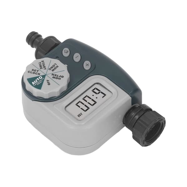 Sprinklertimer Grön Kran Timer Programmerbar Automatisk Enkel Användning Vattningsutrustning US Standard för Trädgård Gräsmatta Pool