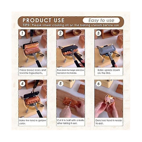 Varm Sandwich Maker, Hotdog Rister, Dobbeltsidet Sandwichbageplade, Dobbeltsidet Stegepande, Gri-i-i