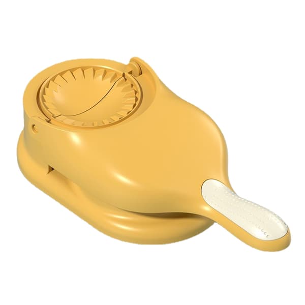 Dumpling Maker PP Manuell Dumpling Skin Maker Formpressmaskin DIY-verktyg för hemköket Gul