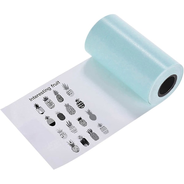 Skriverpapir, Utskrivbart klistremerkepapirrull Direkte termisk papir med selvklebende 57 * 30mm (2.17 * 1.18in) for PeriPage A6 Lomme Termisk Skriver for