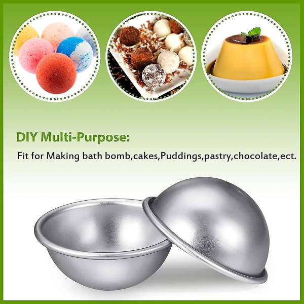 Metalliset kylpypommin muovaustarvikkeet - 8 set