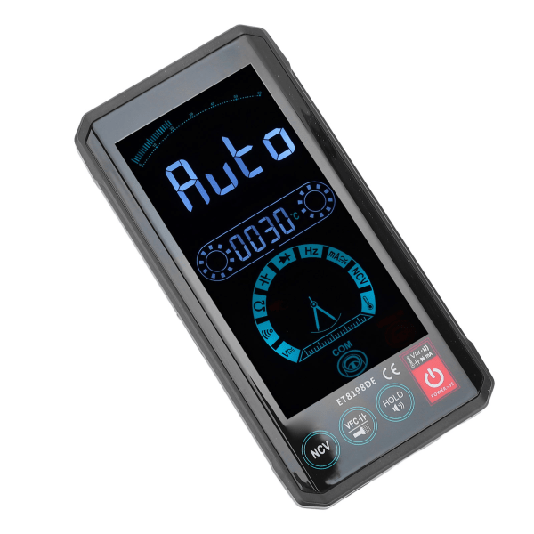 Touch Screen Digital Multimeter Automatisk Identifikation Test Meter med Engelsk Stemmestyring
