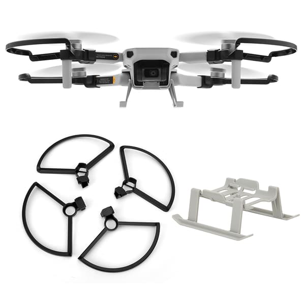 RC Forhøjet Stativ Propel Beskyttelsesring Sæt Passer til DJI Mavic Mini (Sort)