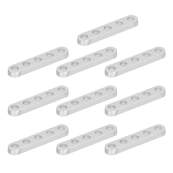 10 kpl litteät suorat kiinnikkeet, alumiiniset 4 x 8 mm Connect suorat kiinnikkeet robottitekniikan laitteille3102-0005-0040