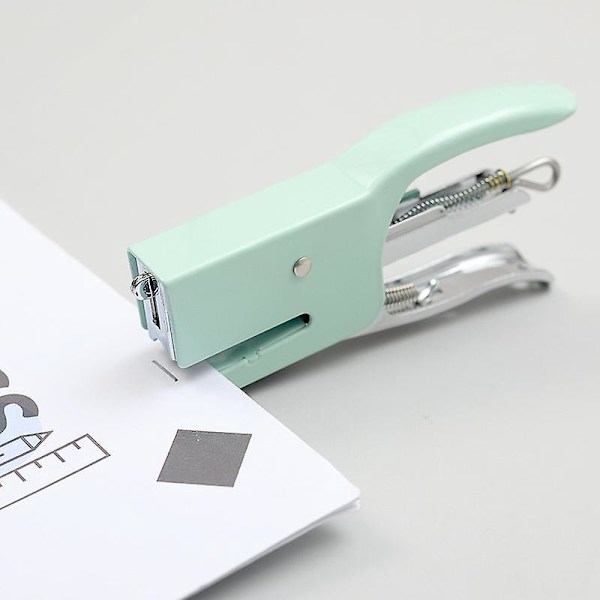 Blå Kompakt Tung Staplers, 16 Ark Kapacitet, Jam-Free, Halv Strip, Perfekt för Klassrum, Kontor eller Skrivbord