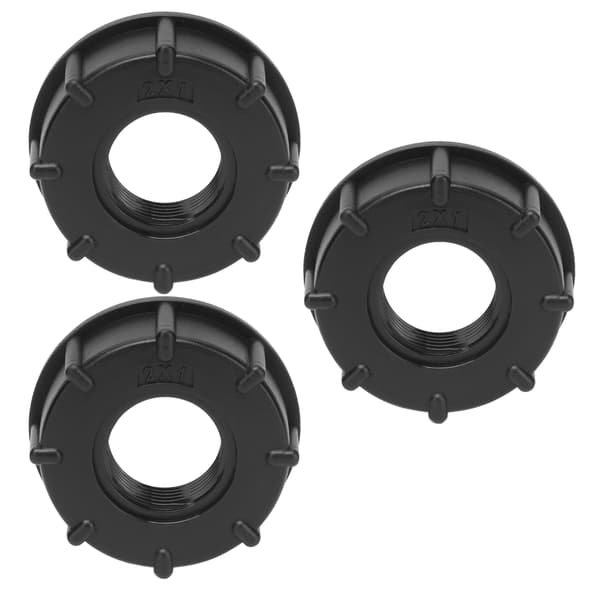 3 stk IBC-tankforbindelse Grovgevind Slangeafløbsadapter Plastfitting 60 mm indvendig diameter G1