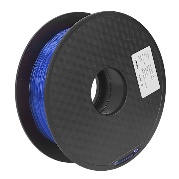 TPU Filament 1,75 mm 1 kg Bundle Clog Free Fleksibel til FDM 3D-printer Forbrugsvarer Klar Blå