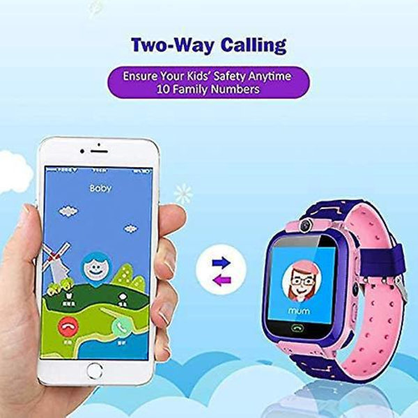 Smartwatch til børn - To-vejs samtale, lommeregner, MP3-afspiller, 7 spil, vækkeur, gul