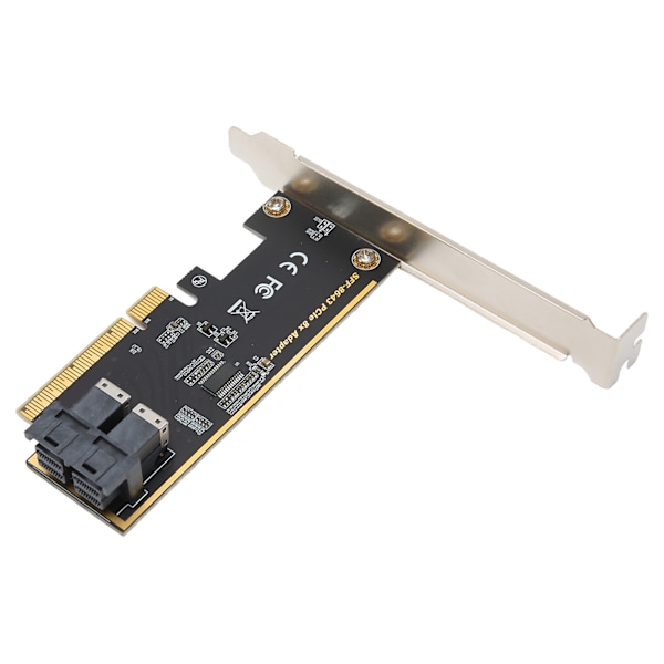 PCIE X8 - U.2 -sovitinkortti, kaksoisportti SFF 8643 Mini SAS HD 36-pin PCIE -sovitinkortti tavanomaiselle pöytätietokoneelle