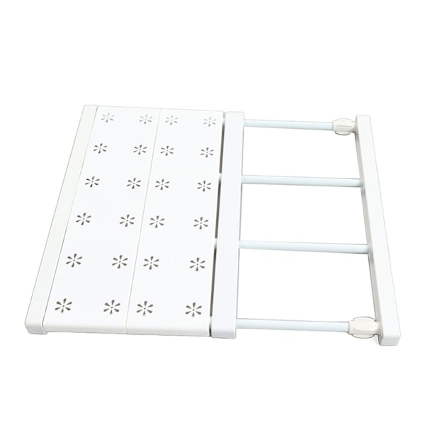 Justerbar hylle i spenn, plassbesparende, utvidbar skaporganisator, skillevegger for skoskap, skaplengde 30‑40 cm/11,8‑15,7 tommer