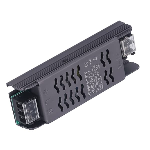 24V strømforsyning 60W DC24V IP20 AC110 til 260V til 24V kobber aluminiumslegering hul design LED-transformator