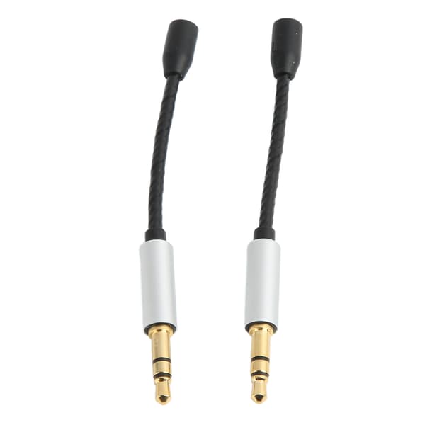 MMCX til 3,5 mm adapterkabel Forgyldt interface OFC Core tabsfri lyd MMCX hun til 3,5 mm han kabel