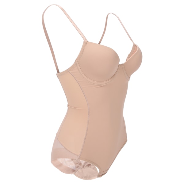 Kvinners Shapewear med BH Midjetrener Korsett Slankende Body Shaping Bodysuit (Kaffe)L