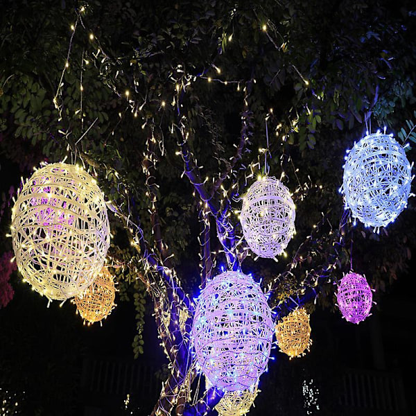 Sunny & Dry Flower Ball Tengqiu LED String Lights - Varmvit, 2- set, 20 cm, USB driven - Perfekt för utomhus-, sovrums- och bardekoration