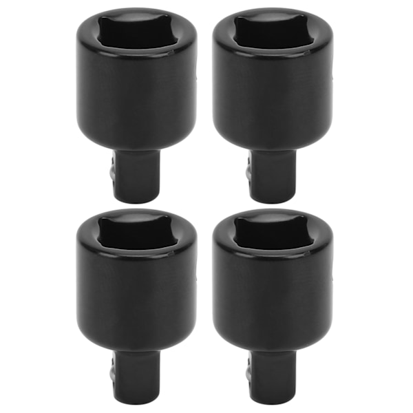 4 stk. sokkeladapter, skraldenøgle, konverteringshoved, reparationsværktøj, hardware 3/8 M til 1/4 S
