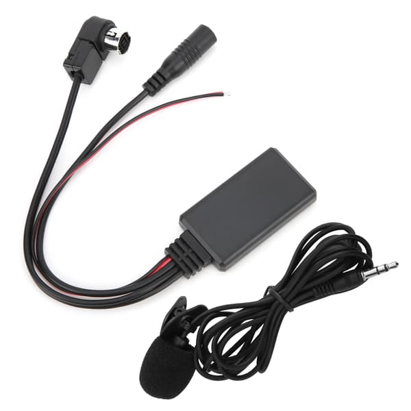Bluetooth 5.0 AUX-kabeladapter med mikrofon handsfree passande för Alpine CDA-9857 CDA-9886 CDA-117