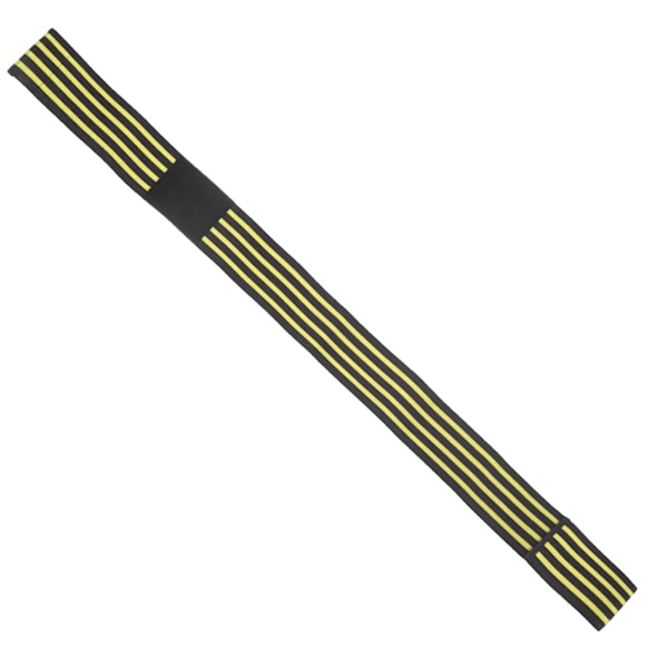 Sports albue støtte kompresjonsbandasje elastisk albue wrap støtte beskyttelse erme svart og gul stripe