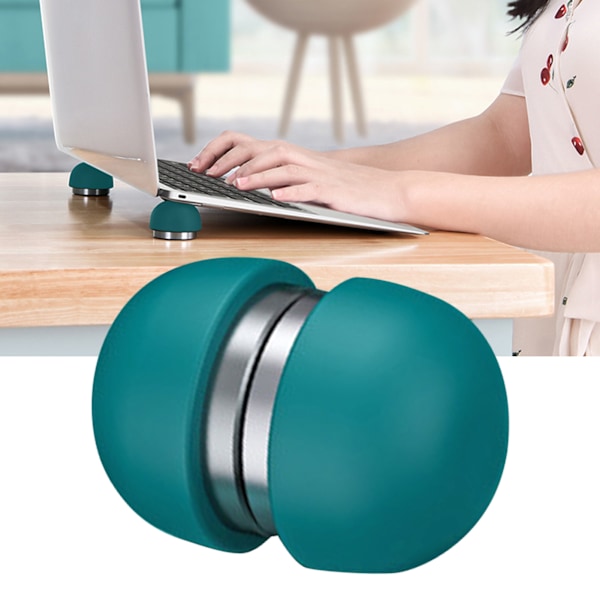Kylställ för bärbar dator Svampformad ergonomisk halkskyddad silikon Bärbar skrivbordsställ för hemarbete Kontor Grön
