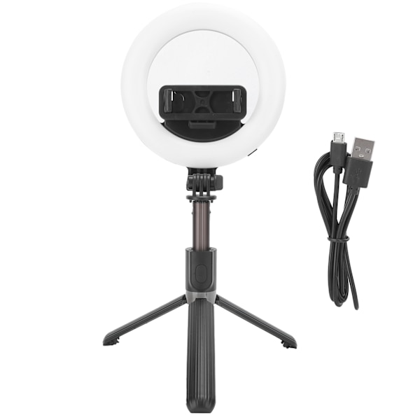 L07 Bluetooth Selfie Stick Bärbar 5-tums Ring Fill Light Stativ för Live Broadcast Bracket