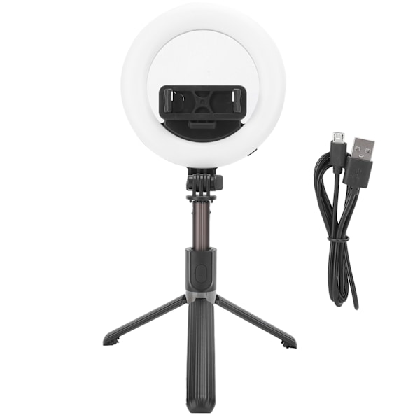 L07 Bluetooth Selfie Stick Bärbar 5in Ring Fyll Ljusstativ för Live Sändning Fäste