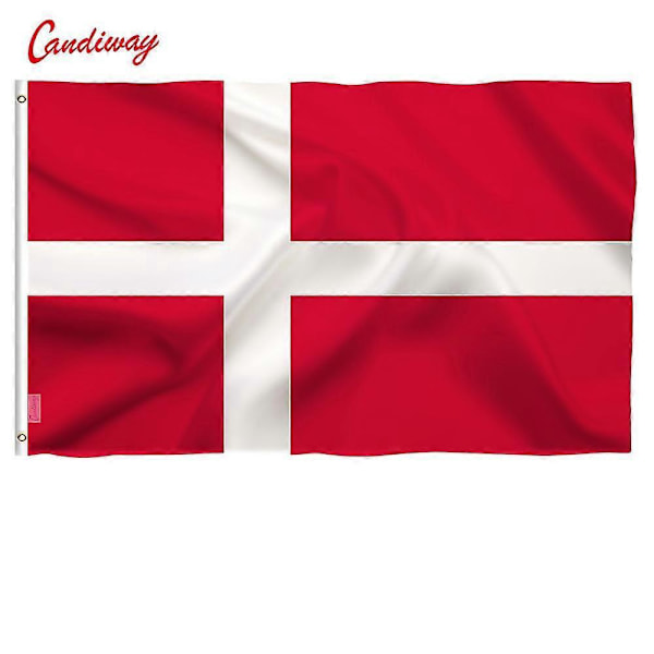 Dansk flagga Danmarks nationalflagga - 90 x 150 cm - Polyester utomhusdekoration