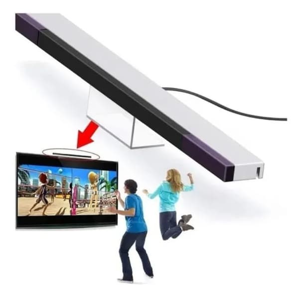 Kablet mottaker for WII Erstatning kablet infrarød sensor bar mottaker for Wii U Motion Plus-konsoll