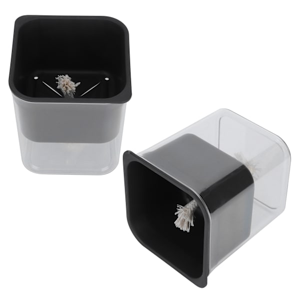 2 stk Blomsterpotte Transparent Plantepotte Selvannende Automatisk Vannabsorpsjon Planter